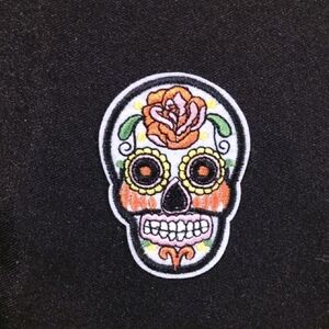 Mexican Colorful Skull Patch Iron On